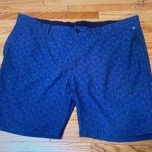 adidas Blue Micro-Pattern Swim Board Shorts